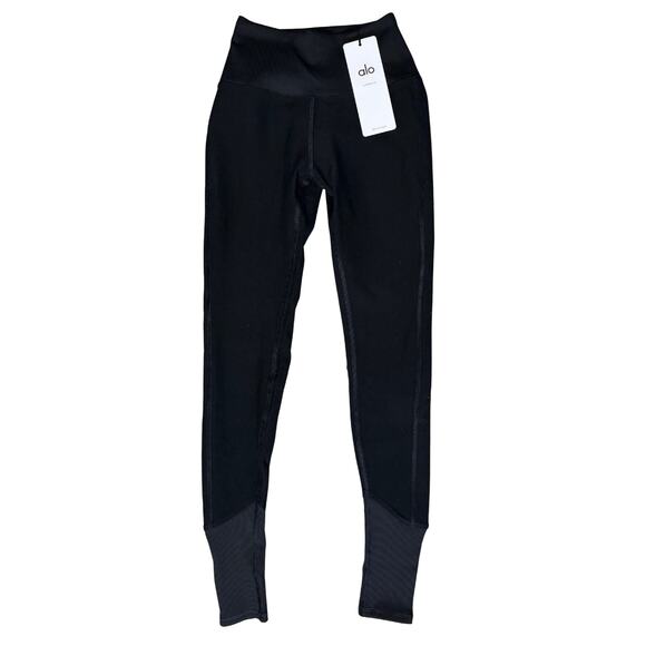 Alo Yoga High-Waist Alosoft Lounge Legging – Black – Size XS – NWT – Retail $118 - Picture 1 of 6